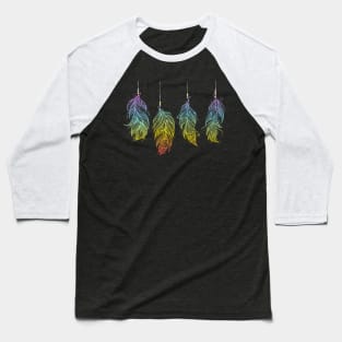 Native American Indian Feather Talismans Baseball T-Shirt